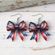 thumbnail image 4 of Pendientes del Día de la Independencia con Estrella Acrílica Brillante, Rojo, Blanco y Azul, 4 of 4