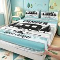 thumbnail image 4 of meiyoeat Adventure Happy Camping Bed Sheets,Rustic Camper Full Size Sheets For Boys,4pcs1 Flat Sheet, 1 Fitted Sheet and 2 Pillowcases, 4 of 6