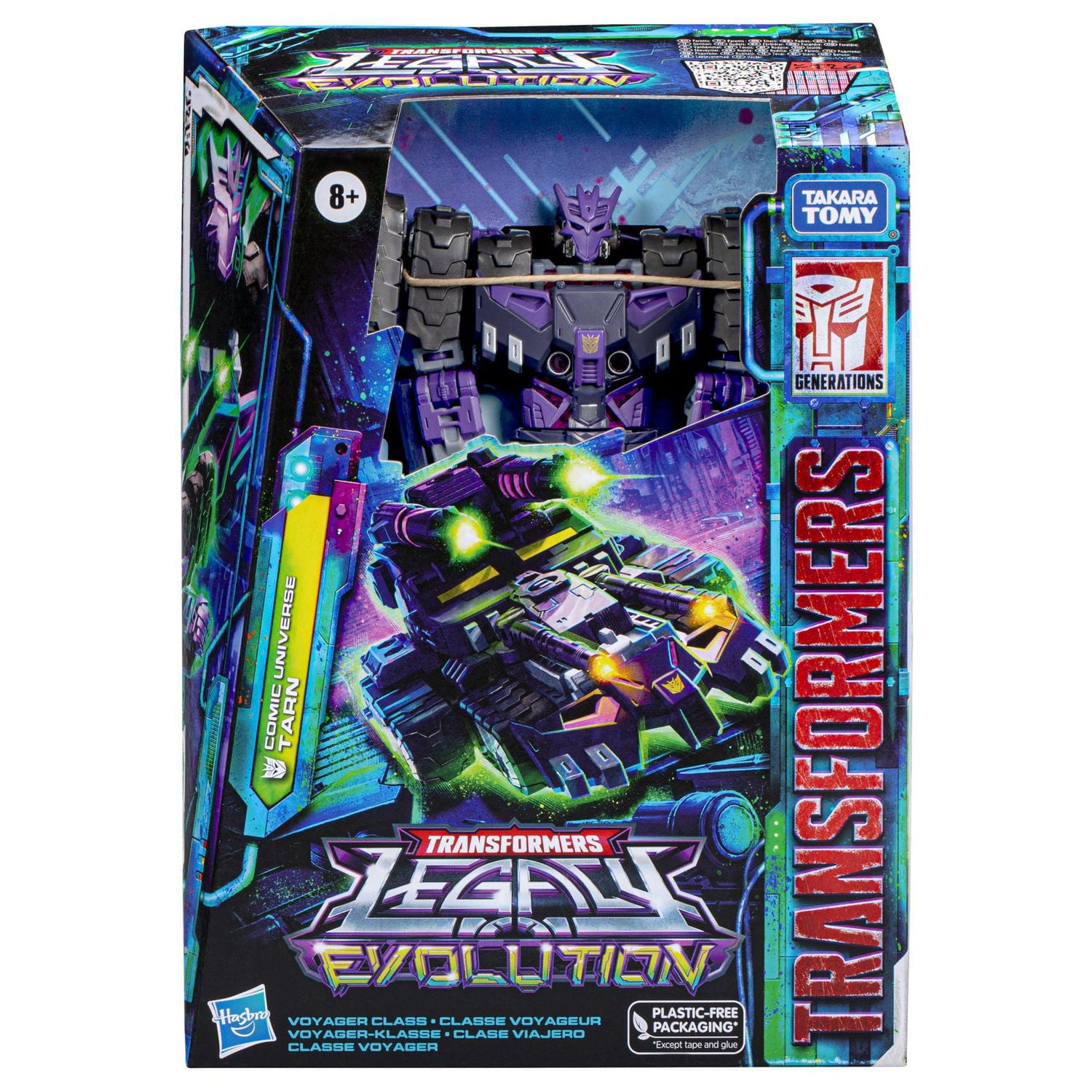 Transformers Legacy Evolution, figurine Comic Universe Tarn de 17,5 cm classe Voyageur, pour filles et garçons à partir de 8 ans