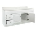 thumbnail image 4 of Concord 61 Inch Solid Wood Bathroom Vanity with Top, Ready to Assemble, White – Design House, 592758, 4 of 21