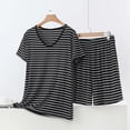 thumbnail image 2 of 2 Piece Outfits Summer Sets,Womens 2 Piece Lounge Sets Casual Crewneck Short Sleeve Loose Fit Tank Top Elastic Waisted Shorts Matching Outfits 2026, 2 of 5