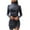 Gray, variant on Women's Bodycon Mini Dress Ruched Waist Long Sleeve Corset Short Party Dresses Ruched Casual Sundress Sheath Knee Length Dress