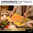 thumbnail image 2 of Paper Placemat Disposable, Yellow Place Mats with Scalloped Edges, Durable Paper Placemat for Holiday Wedding Party Supplies Decor, 9.75 X 14 Inches, Pack of 100 - by SparkSettings, 2 of 6