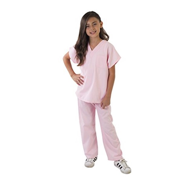 Juego de disfraz de juego de rol para niños de Natural Uniformes (Rosa, 8/10) Natural Uniforms Natural Uniforms
