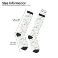 thumbnail image 5 of Balery Colorful Seashells1 Printed Novelty Socks Men's Women's Crew Socks Sports Socks Knee High Socks Cotton Socks Quirky and Cool Socks, 5 of 9
