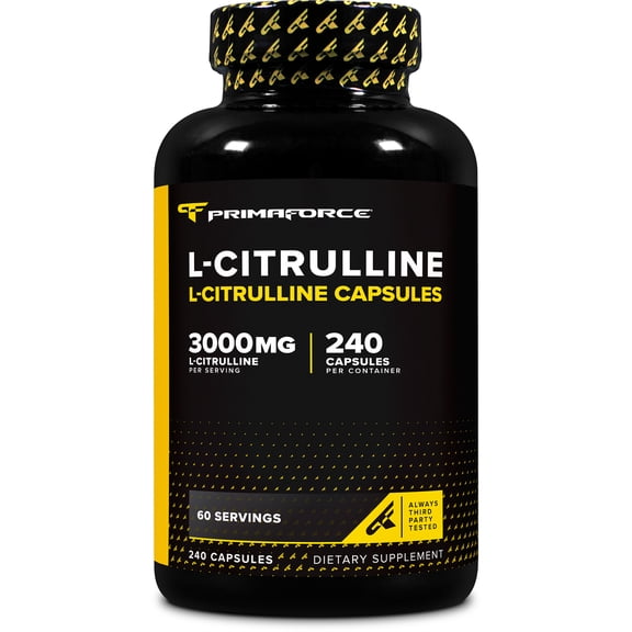 Primaforce L-Citrulline 3000mg, 240 Capsules, 60 Servings