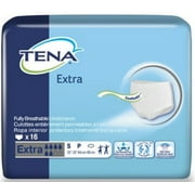 Tena Protective Underwear, Extra Absorbency Size Small Pk/16
