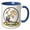 Blue/White, variant on 3drose, Funny Worlds Greatest Grumpy Gramps Cartoon, 11oz Mug