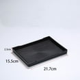 thumbnail image 3 of 1 Pcs New Kitchen Multi-Purpose Plastic Rectangle Serving Trays Large Plastic Tray Decorative Tray Bed Table Tray BLACK 21.7X15.5X2.3CM 1 PCS, 3 of 8