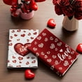 thumbnail image 3 of Valentine’s Day Romantic Red Love Hearts Kitchen Towels Dish Towels 18x26 Inch Home Decorations Hand Towels Set of 2 Drying Dishcloth, 3 of 5