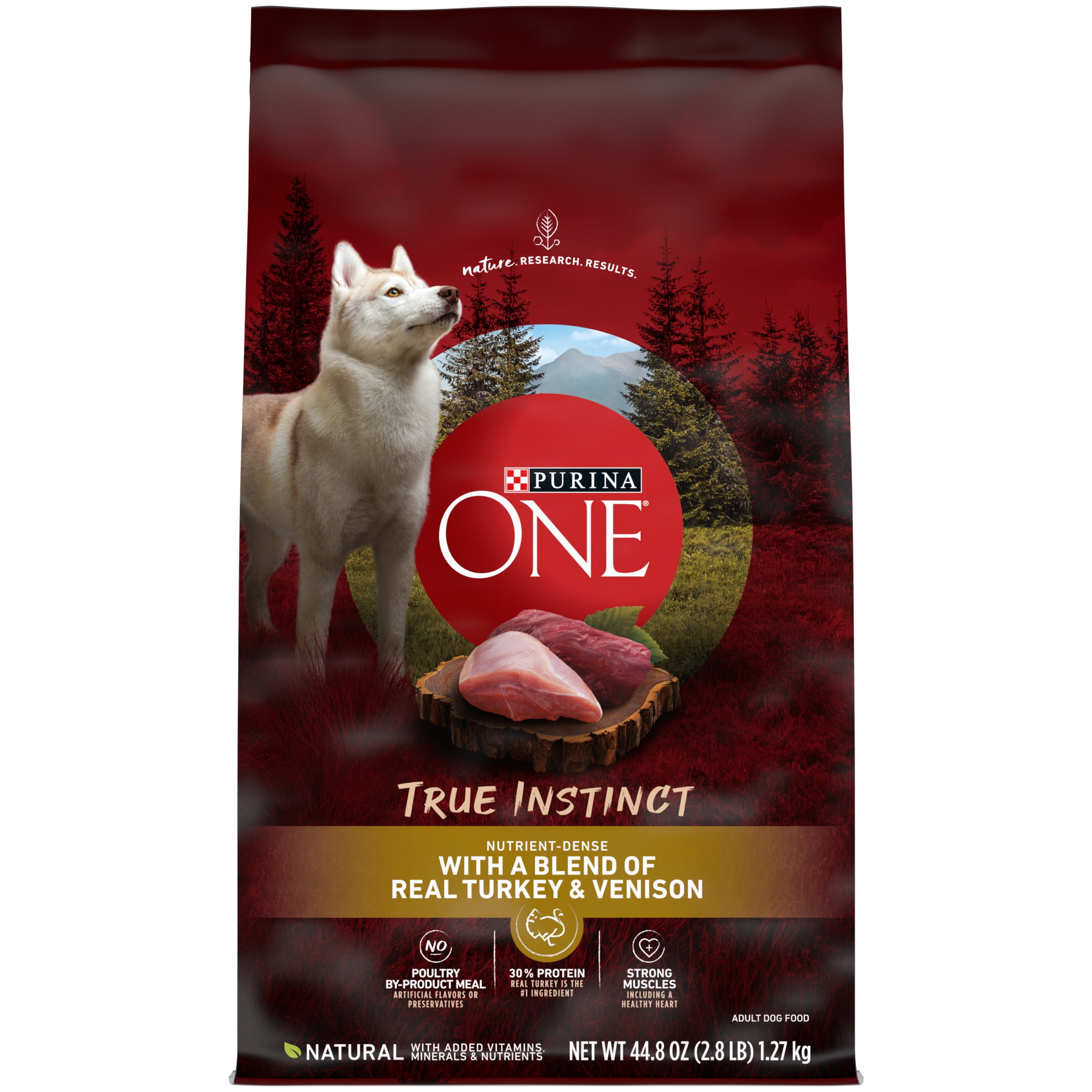Purina ONE High Protein, Natural Dry Dog Food, True Instinct With Real ...