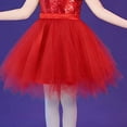 thumbnail image 5 of vigerkar Toddler Tutu Dress Little Girls Fluffy Summer Dresses Casual Party Tulle Sundress for Kids 3-12Y (Red, 4-5 Years), 5 of 7