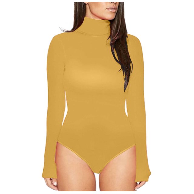 Nouvelle Collection Automne-Hiver pour Femmes, Chandail à Manches Longues à Col Montant, sous-Vêtement, Collants pour Femmes, Justaucorps