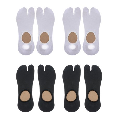 

1x 2 Pair Male Elastic Cotton 2 Toe Socks Non-Slip Geta Tabi Socks Free Size