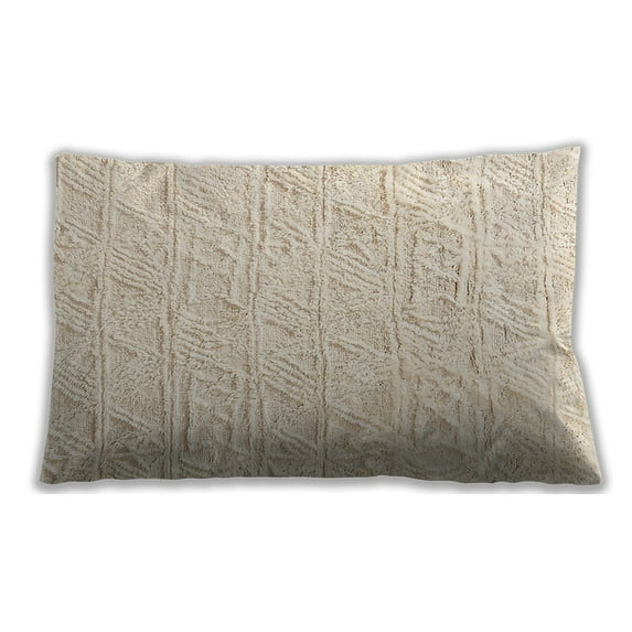 Ahgly Company Outdoor Rectangular Mid-Century Modern Lumbar Throw Pillow, 13 inch by 19 inch