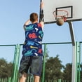 thumbnail image 5 of Sikiie Colorful Excavator Basketball Jersey Reversible Men's Mesh Athletic Sports Shirts Training Practice S-4XL4X-Large, 5 of 6