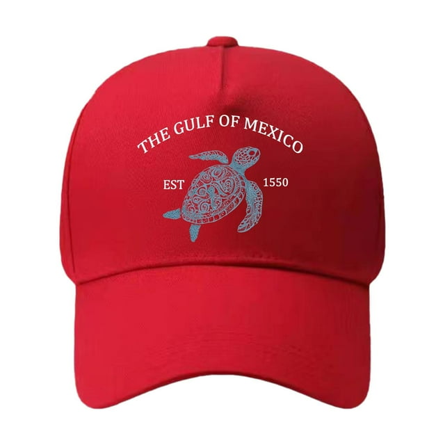 MIASHUI Baseball Cap for Men Women Print Sun Running Adjustable Sun Hat,Red