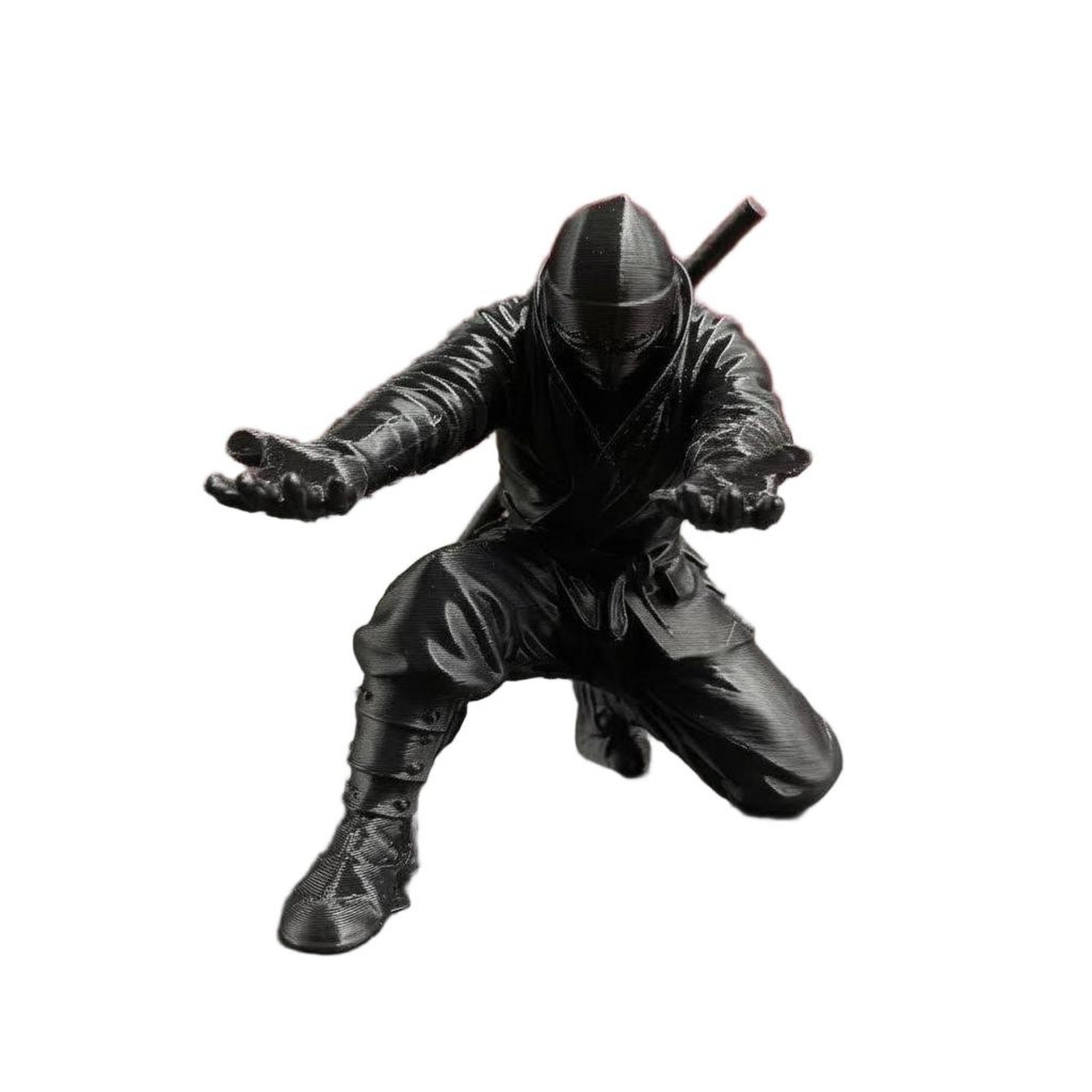 Ninja Pen Holder 3D Printed Desk Organizer Stress Relief Decor Cool Pen Stand For Office Study Room Gift 3.54x3.09in