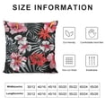 thumbnail image 5 of Chilfamy Flowers Leaves Annabel Kidston Print Pillow Covers for Couch Short Plush Home Decor 1PC 24x24in, 5 of 5