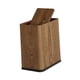 thumbnail image 3 of Cubo de basura para baño, cesto de basura, cubo de almacenamiento con tapa a presión, de basura estrecho para restaurante, guardería, hogar Patrón de madera, 3 of 7