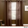 thumbnail image 2 of Miller Curtains Preston Panneau à Oeillets Transparent de 108 Pouces, Brun, 48x108, 2 of 7