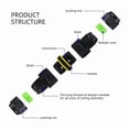 15Pc IP68 Waterproof 2 Way 3-Core Junction Box Electrical Cable ...