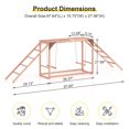 thumbnail image 5 of Phonjoro Chicken Perch w/Ladder Swing & Ramp for Coop, Chicken Roosting Bars for Chickens in Coop, Chicken Coop Accessories Toy, Wooden Chicken Activity Play for Pets Healthy for Backyard Farm, 5 of 7