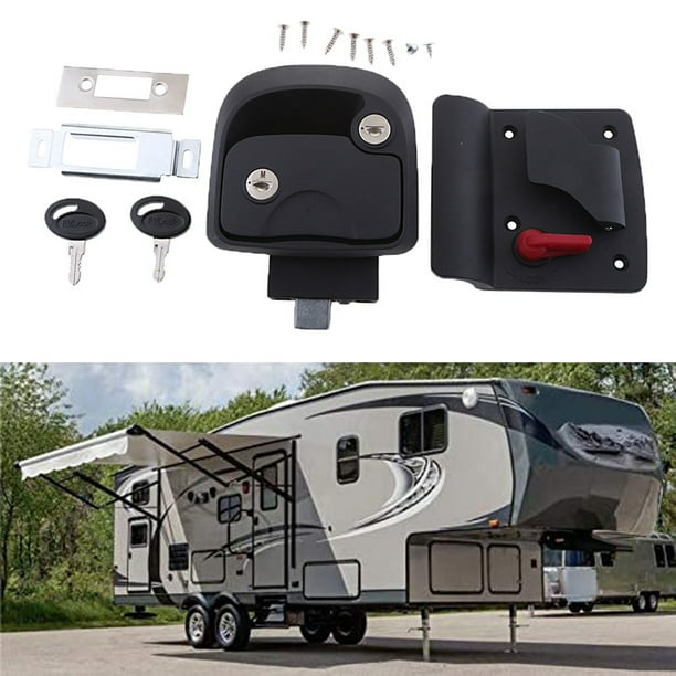 RV Entry Door Lock PushType Door Locks R3 Mechanical Door Lock for