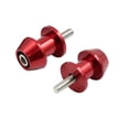 thumbnail image 2 of Unique Bargains 2pcs 6mm Rouge en Alliage d'Aluminium Swingarm Spool Slider Stand Bobines pour Moto, 2 of 3