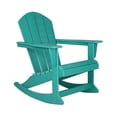 thumbnail image 6 of GARDEN Set of 2 - Plastic Outdoor Rocking Chairs for Patio Porch, Turquoise, 6 of 9