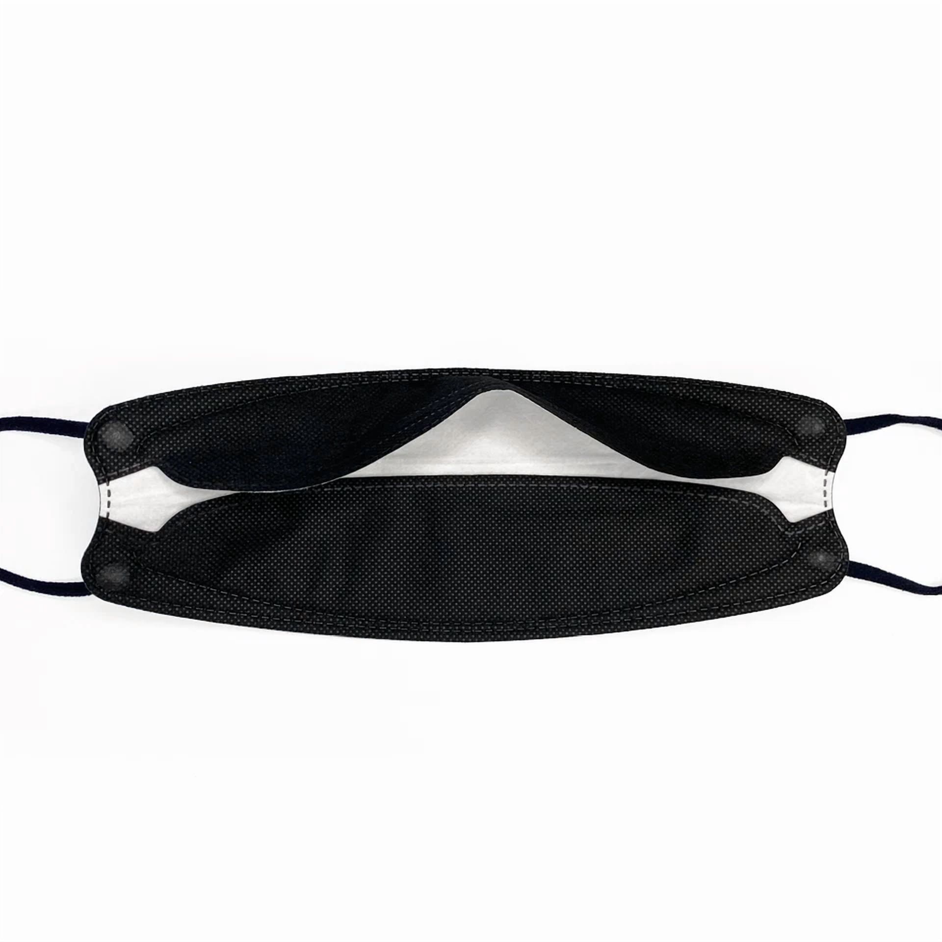 CRESTIN- 10 Pcs Kf94 Black Protective Face Mask Kids Children Youths Korean Package