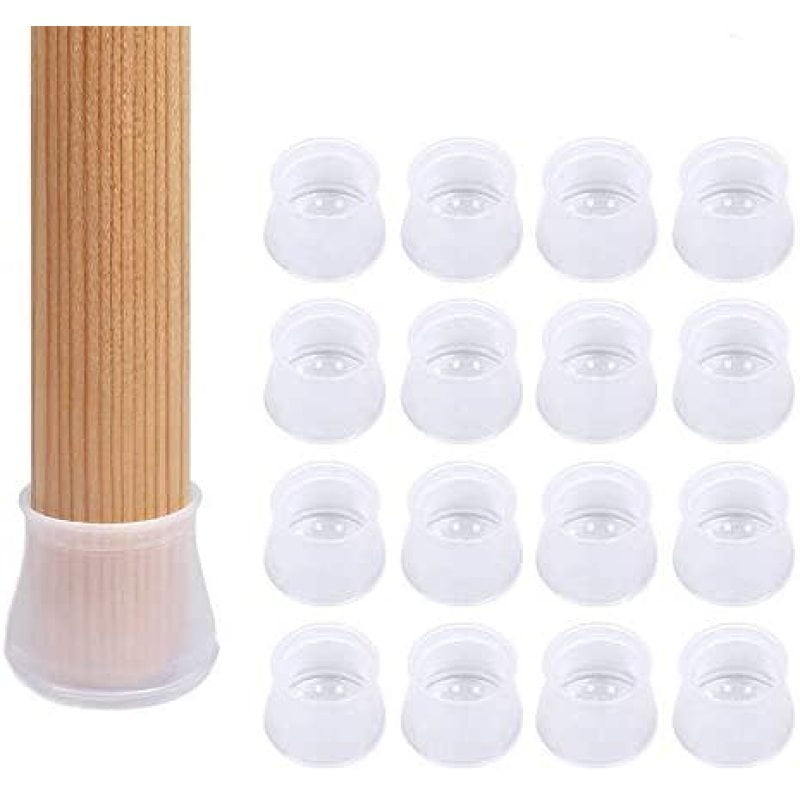 10/20X Silicone Rubber Chair Leg Cap Pad Furniture Feet Cover Floor Protector UK 