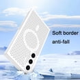 thumbnail image 5 of for Samsung Galaxy S25+ Plus (Not S25) Cooling Case with Magnetic Ring, Hard PC Slim Cellular Hole Heat Dissipation Mesh Breathable Hollow Honeycomb Case for Samsung Galaxy S25 Plus SR-White, 5 of 16