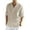 Light Khaki, variant on COOFANDY Men's Cotton Linen Shirts Long Sleeve Casual T-Shirts Hippie Summer Beach Tops