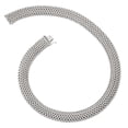 thumbnail image 2 of 925 Sterling Silver Mesh Link Necklace Pendant Charm, 2 of 7
