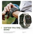thumbnail image 5 of Dexnor Band Compatible with Apple Watch Ultra 2/Ultra 49mm, Apple Watch Series 10 46mm, 9/8/7 45mm, SE2/SE/6/5/4 44mm, 3/2/1 42mm Apple Watch Band Metal Connector to Match Ultra's Titanium Case,Green, 5 of 8