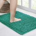 thumbnail image 1 of CPDD Large Bathroom Rug Non Slip Bath Mat (47x17 Inch Turquoise) Water Absorbent Super Soft Shaggy Chenille Machine Washable Dry Extra Thick Perfect Absorbant Best Plush Carpet for Shower Floor, 1 of 5