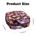 thumbnail image 2 of Sanitary Napkin Storage Bag, Watercolor Colorful Autumn Leaves Pattern Portable Menstrual Pad Bag for Teen Girls Store Panty Liners Tampons Sanitary Pads for Women Ladies, 2 of 6