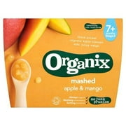 Organix - Stage 2 From 7 Months - Organic Fruit Purees - Fruit Pots Mashed Apple & Mango - 380g