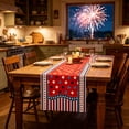 thumbnail image 4 of Aufmer Dual Theme Multi Purpose Long Table Cloth Soft Fabric Flexible Size Matching For Home Restaurant Holiday Tea Dining Scene Layout Ornament(33×120cm), 4 of 6