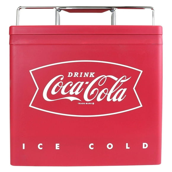 Coca-Cola Refroidisseur Électrique Rétro AC/DC 6 Canettes, 4L (4,2 Quarts), Chargement Par Le Haut