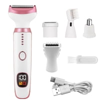 2025 Lady5 Cordless Hair Removal System with LED Display for Women and Men Smooth Grooming Kit