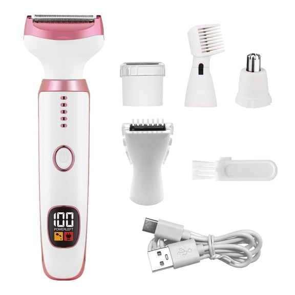 2025 Lady5 Cordless Hair Removal System with LED Display for Women and Men Smooth Grooming Kit