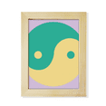 thumbnail image 1 of Yin-Yang Taichi China Pattern Desktop Adorn Photo Frame Display Art Painting Wooden, 1 of 3