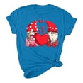 thumbnail image 5 of CALAFEBILA Womens T Shirts Plus Size Valentine Women Shirts,Girl Fashion Casual Short Sleeve Crew Neck Love Print Blouse Valentine Gifts for Girlfriend Tops, 5 of 5