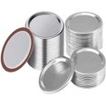 thumbnail image 1 of 70pcs Canning Lids for Mason jar, Regular Mouth Canning Lids for Ball Canning Jars, 70mm Metal Mason Jar Lids for Canning. (Split-Type Lids with Silicone Seals Rings), 1 of 7