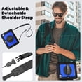 thumbnail image 7 of Case for iPad Pro 11 Inch (M4 2024/M5 2025) with Screen Protector, 360 Degree Rotating Kickstand Hand Strap Heavy Duty Shockproof Cover with Shoulder Strap, Dark Blue PC, 7 of 7