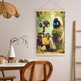 thumbnail image 5 of Wall-E Poster Canvas Wooden Shaft Hanging Poster Home Decor, Aesthetic Wood Frames Scroll Painting Wall Art for Living Room Bedroom Office 12"X18", 5 of 7