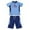 Blue, variant on ibiyuan Kids Swimsuits Boys 5T Toddler Swimsuit Boy 2 Piece Boys Swim Set Short Sleeve Boys Swim Shirt Boy Swim Trunks Rash Guard Bathing Suits,11-12 Years