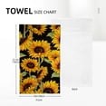 thumbnail image 4 of Jeuxus Sunflowers Soft Bath Towel Two-Piece Set 27.5*16 Inch for Kitchens, Bathrooms, Showers 27.5*16in, 4 of 6